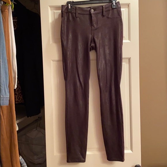 Brown textured pants - Picture 2 of 4
